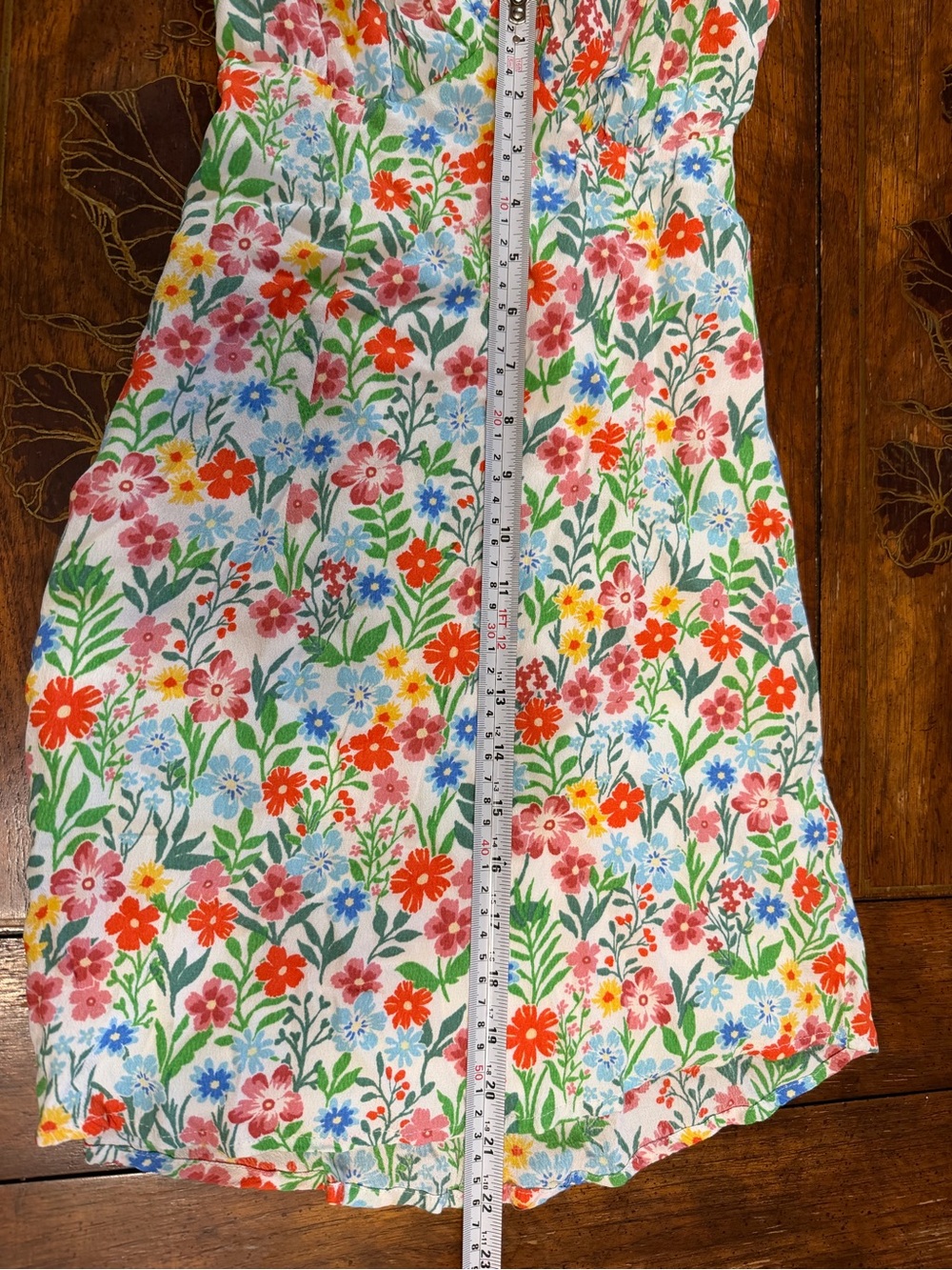 Floral Cotton Sundress - Multicolor Wildflower Print